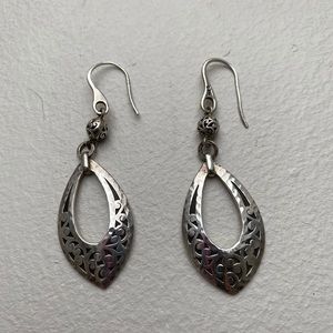 Sterling silver drop earrings